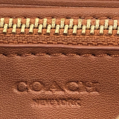【現状渡し品】【レディース】 COACH コーチ HEART PRINT LONG WALLET CQ147 ハートプリント ロングウォレット 長財布 財布 181-261004-hn-04-fur カラー：ベージュ/ピンク 万代Net店