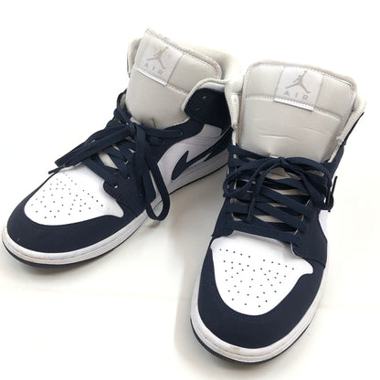 【中古品】【メンズ】 NIKE ナイキ AIR JORDAN １ MID "OBSIDIAN" IV6046-400 エアジョーダン1 ミッド オブシディアン スニーカー シューズ 靴 160-261004-hn-05-fur サイズ：28.0cm US10 カラー：ネイビー/ホワイト系 万代Net店