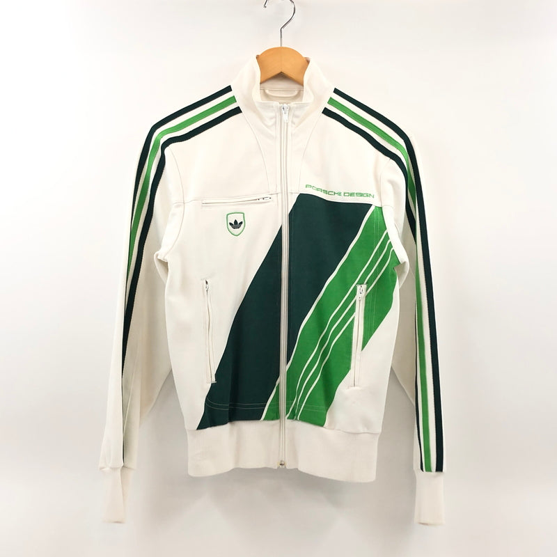 【中古品】【メンズ】 ADIDAS アディダス 00S PORSCHE DESIGN TRACK JACKET AGC005 ポルシェデザイン トラックジャケット アウター 146-260709-hn-03-fur サイズ：XS カラー：ホワイト/グリーン系 万代Net店