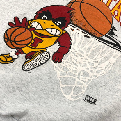 【中古品】【メンズ】 FRUIT OF THE LOOM フルーツオブザルーム IOWA STATE BASKETBALL SWEATSHIRT USA製 スウェット トレーナー トップス 146-260422-hn-02-fur サイズ：L カラー：グレー 万代Net店