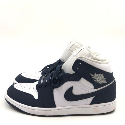 【中古品】【メンズ】 NIKE ナイキ AIR JORDAN １ MID "OBSIDIAN" IV6046-400 エアジョーダン1 ミッド オブシディアン スニーカー シューズ 靴 160-261004-hn-05-fur サイズ：28.0cm US10 カラー：ネイビー/ホワイト系 万代Net店