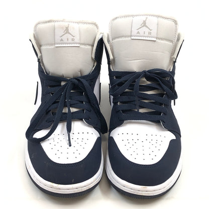 【中古品】【メンズ】 NIKE ナイキ AIR JORDAN １ MID "OBSIDIAN" IV6046-400 エアジョーダン1 ミッド オブシディアン スニーカー シューズ 靴 160-261004-hn-05-fur サイズ：28.0cm US10 カラー：ネイビー/ホワイト系 万代Net店