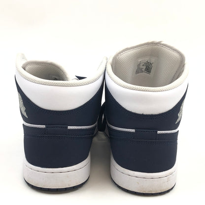 【中古品】【メンズ】 NIKE ナイキ AIR JORDAN １ MID "OBSIDIAN" IV6046-400 エアジョーダン1 ミッド オブシディアン スニーカー シューズ 靴 160-261004-hn-05-fur サイズ：28.0cm US10 カラー：ネイビー/ホワイト系 万代Net店