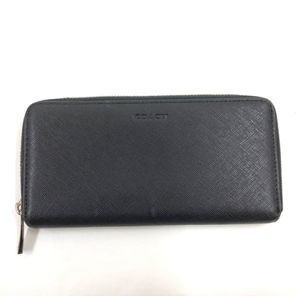 【中古品】【メンズ】 COACH コーチ LEXINGTON SAFFIANO LONG WALLET F74769 レキシントン サフィアーノ ロングウォレット 長財布 財布 181-261004-hn-08-fur カラー：ブラック 万代Net店