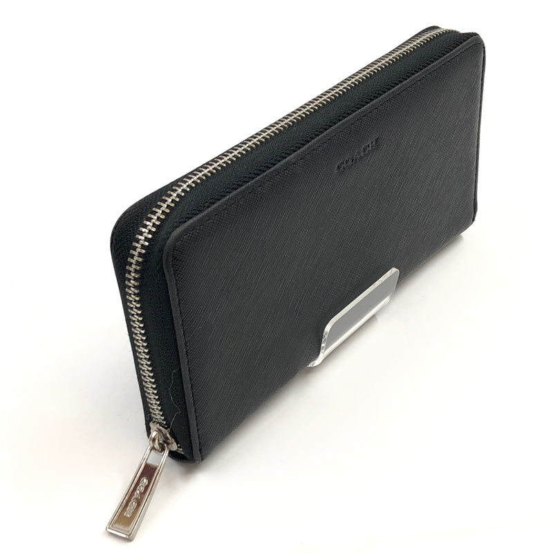 【中古品】【メンズ】 COACH コーチ LEXINGTON SAFFIANO LONG WALLET F74769 レキシントン サフィアーノ ロングウォレット 長財布 財布 181-261004-hn-08-fur カラー：ブラック 万代Net店