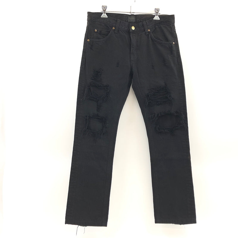 【中古品】【メンズ】 LEE リー DAMAGE DENIM PANTS 395688 NANO UNIVERSE別注 ダメージデニムパンツ ボトムス 158-260709-hn-06-fur サイズ：29 カラー：ブラック 万代Net店