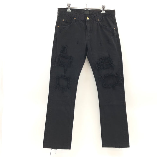 【中古品】【メンズ】 LEE リー DAMAGE DENIM PANTS 395688 NANO UNIVERSE別注 ダメージデニムパンツ ボトムス 158-260709-hn-06-fur サイズ：29 カラー：ブラック 万代Net店