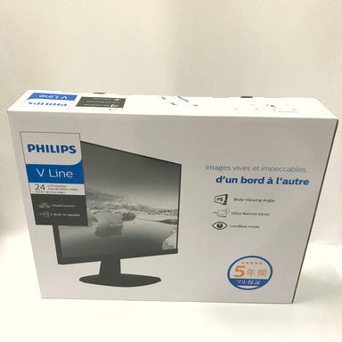 【中古美品】 PHILIPS フィリップス 23.8インチ 液晶ディスプレイ  243V7QJAB/11 1920×1080 VGA/HDMI/DP 088-240705-YS-2-fuz 万代Net店