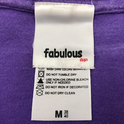 【ジャンク品】【メンズ】 Fabulous ファビュラス S/S TEE 半袖 Tシャツ トップス 142-251117-hn-04-fur サイズ：M カラー：パープル系 万代Net店