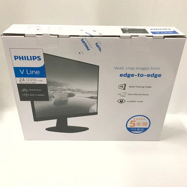 【中古美品】 PHILIPS フィリップス 23.8インチ 液晶ディスプレイ  243V7QJAB/11 1920×1080 VGA/HDMI/DP 088-240705-YS-2-fuz 万代Net店