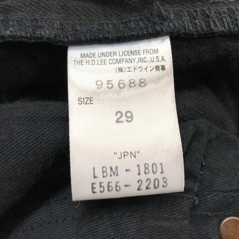 【中古品】【メンズ】 LEE リー DAMAGE DENIM PANTS 395688 NANO UNIVERSE別注 ダメージデニムパンツ ボトムス 158-260709-hn-06-fur サイズ：29 カラー：ブラック 万代Net店