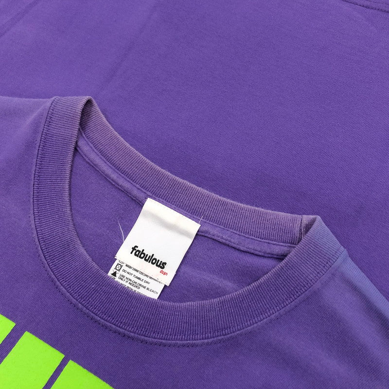【ジャンク品】【メンズ】 Fabulous ファビュラス S/S TEE 半袖 Tシャツ トップス 142-251117-hn-04-fur サイズ：M カラー：パープル系 万代Net店