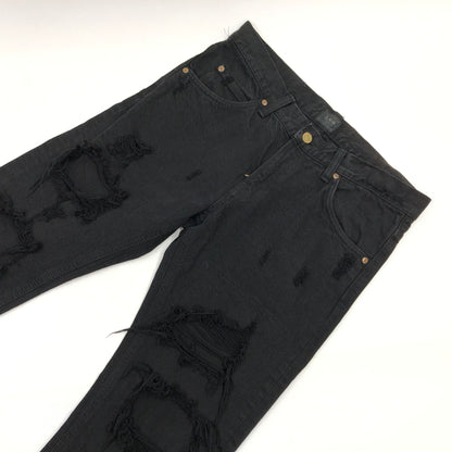 【中古品】【メンズ】 LEE リー DAMAGE DENIM PANTS 395688 NANO UNIVERSE別注 ダメージデニムパンツ ボトムス 158-260709-hn-06-fur サイズ：29 カラー：ブラック 万代Net店