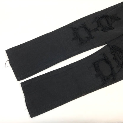 【中古品】【メンズ】 LEE リー DAMAGE DENIM PANTS 395688 NANO UNIVERSE別注 ダメージデニムパンツ ボトムス 158-260709-hn-06-fur サイズ：29 カラー：ブラック 万代Net店