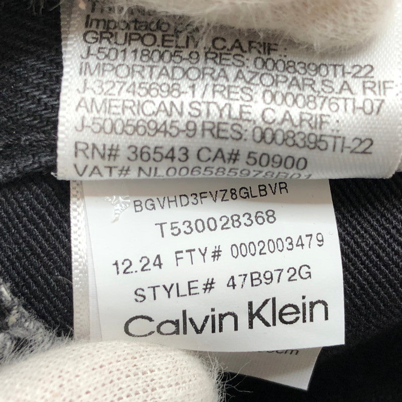 【中古品】【レディース】 CALVIN KLEIN カルバンクライン デニムショートパンツ ボトムス 171-250810-hn-01-fur サイズ：26 カラー：ブラック 万代Net店