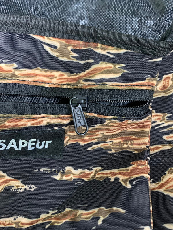 【中古品】 SAPEUR サプール タイガーカモ 2WAY ボストンバッグ カバン 188-260728-hu-36-min カラー：ブラウン系（カモ）/ブラック 万代Net店