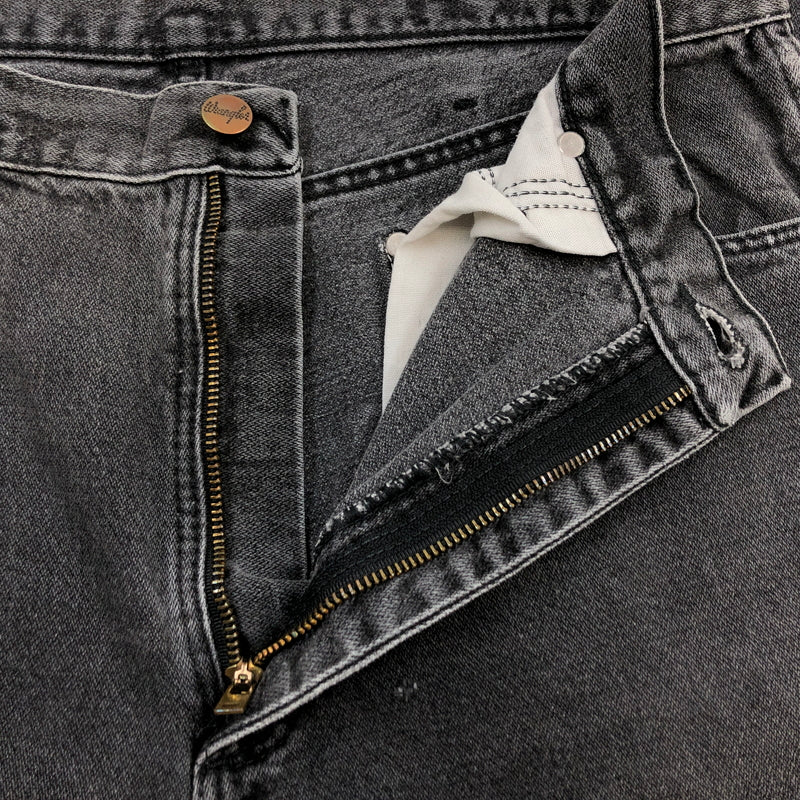 【ジャンク品】【メンズ】 WRANGLER ラングラー 90S BLACK DENIM PANTS 13MWZWK ブラックデニムパンツ ボトムス 157-260709-hn-07-fur サイズ：34×34 カラー：ブラック 万代Net店