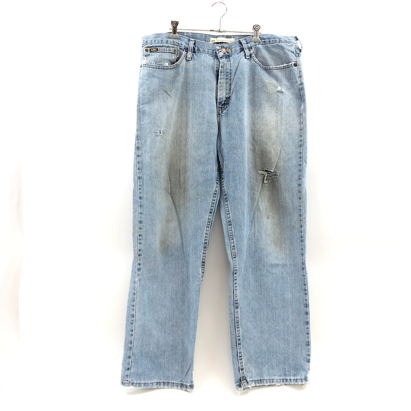 【ジャンク品】【メンズ】 LEE リー RELAXED STRAIGHT DENIM PANTS 2004519 リラックスド ストレート デニムパンツ ボトムス 157-260709-hn-08-fur サイズ：36×30 カラー：ブルー系 万代Net店