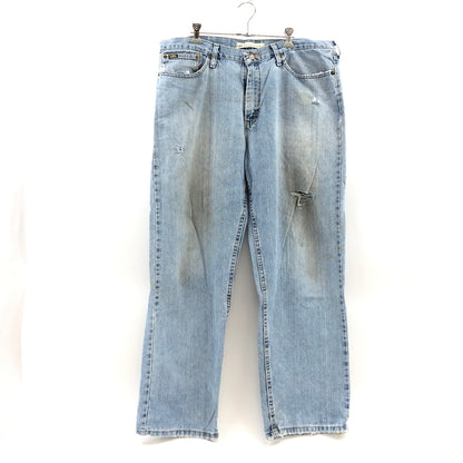 【ジャンク品】【メンズ】 LEE リー RELAXED STRAIGHT DENIM PANTS 2004519 リラックスド ストレート デニムパンツ ボトムス 157-260709-hn-08-fur サイズ：36×30 カラー：ブルー系 万代Net店