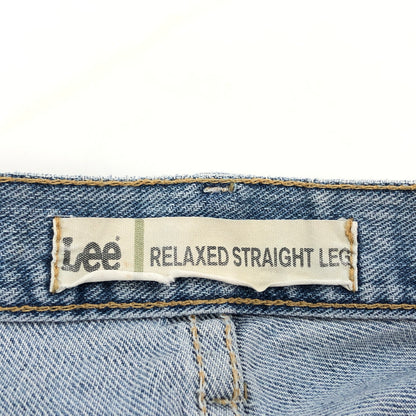 【ジャンク品】【メンズ】 LEE リー RELAXED STRAIGHT DENIM PANTS 2004519 リラックスド ストレート デニムパンツ ボトムス 157-260709-hn-08-fur サイズ：36×30 カラー：ブルー系 万代Net店