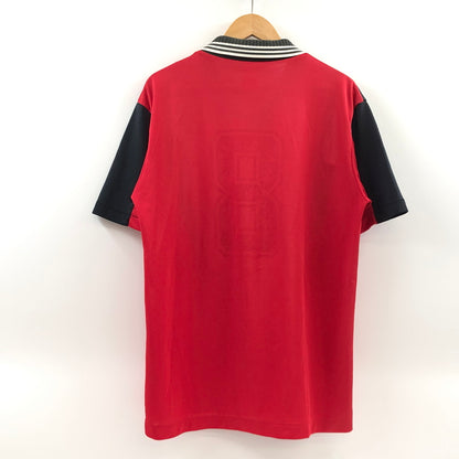 【中古品】【メンズ】 ADIDAS アディダス 90S FOOTBALL S/S SHIRT フットボール 半袖シャツ トップス 146-260711-hn-01-fur サイズ：不明 カラー：レッド系 万代Net店