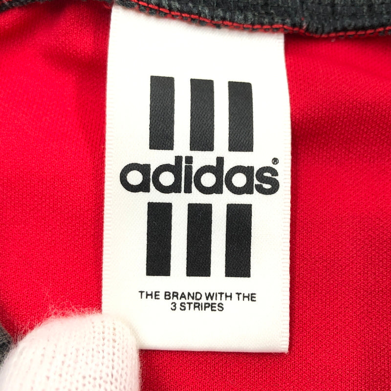 【中古品】【メンズ】 ADIDAS アディダス 90S FOOTBALL S/S SHIRT フットボール 半袖シャツ トップス 146-260711-hn-01-fur サイズ：不明 カラー：レッド系 万代Net店
