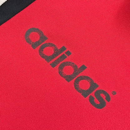 【中古品】【メンズ】 ADIDAS アディダス 90S FOOTBALL S/S SHIRT フットボール 半袖シャツ トップス 146-260711-hn-01-fur サイズ：不明 カラー：レッド系 万代Net店