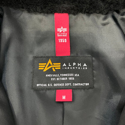 【中古品】【メンズ】 ALPHA INDUSTRIES TA1714 G-1 シンセティックレザージャケット 147-260416-SS-07-iwa サイズ：M カラー：ブラック 万代Net店