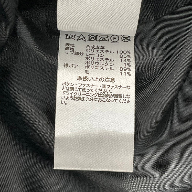【中古品】【メンズ】 ALPHA INDUSTRIES TA1714 G-1 シンセティックレザージャケット 147-260416-SS-07-iwa サイズ：M カラー：ブラック 万代Net店