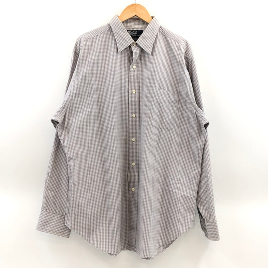 【中古品】【メンズ】 POLO RALPH LAUREN ポロラルフローレン ANDREW CHECK L/S SHIRT アンドリュー チェック長袖シャツ カジュアルシャツ トップス 146-260711-hn-05-fur サイズ：17 カラー：グレー系 万代Net店