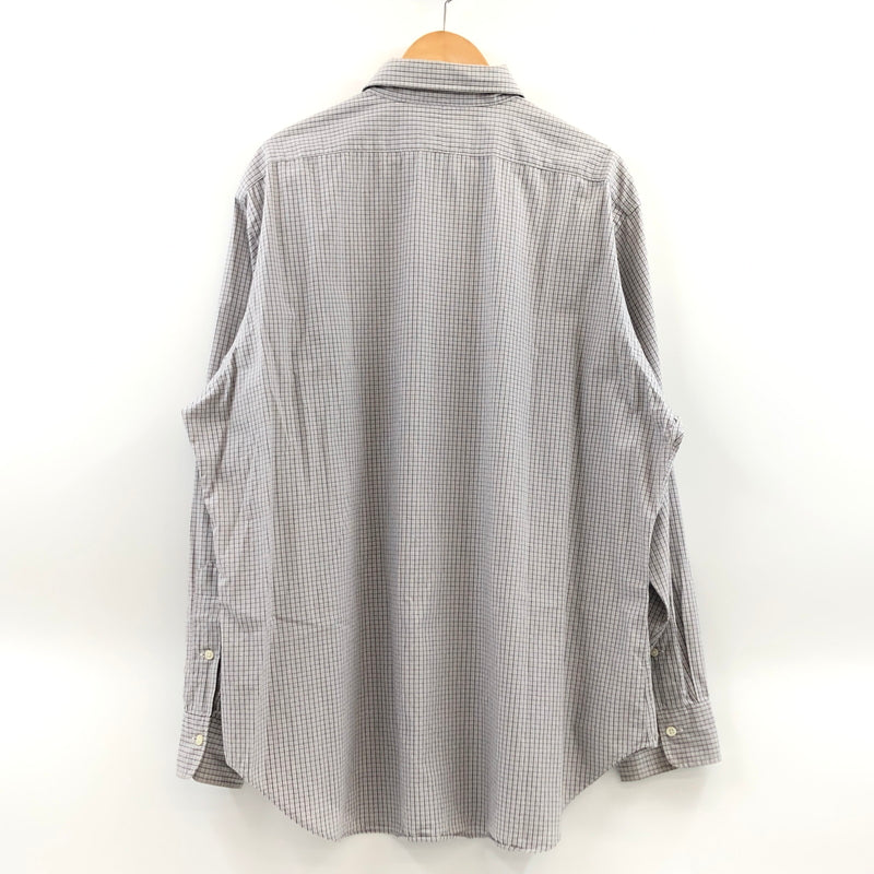 【中古品】【メンズ】 POLO RALPH LAUREN ポロラルフローレン ANDREW CHECK L/S SHIRT アンドリュー チェック長袖シャツ カジュアルシャツ トップス 146-260711-hn-05-fur サイズ：17 カラー：グレー系 万代Net店