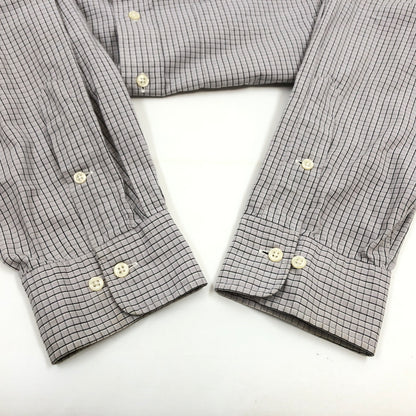 【中古品】【メンズ】 POLO RALPH LAUREN ポロラルフローレン ANDREW CHECK L/S SHIRT アンドリュー チェック長袖シャツ カジュアルシャツ トップス 146-260711-hn-05-fur サイズ：17 カラー：グレー系 万代Net店