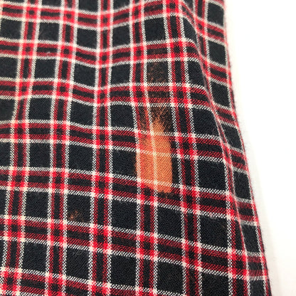 【中古品】【メンズ】 ELISABETH エリザベス CHECK L/S SHIRT チェック長袖シャツ カジュアルシャツ トップス 146-260711-hn-06-fur サイズ：20 カラー：レッド/ブラック系 万代Net店