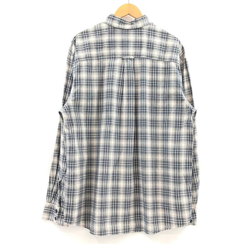 【現状渡し品】【メンズ】 WOLVERINE ウルヴァリン L/S CHECK BD SHIRT 長袖チェックシャツ ボタンダウン カジュアルシャツ トップス 146-260711-hn-07-fur サイズ：XL カラー：ブルー系/ホワイト 万代Net店