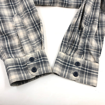 【現状渡し品】【メンズ】 WOLVERINE ウルヴァリン L/S CHECK BD SHIRT 長袖チェックシャツ ボタンダウン カジュアルシャツ トップス 146-260711-hn-07-fur サイズ：XL カラー：ブルー系/ホワイト 万代Net店