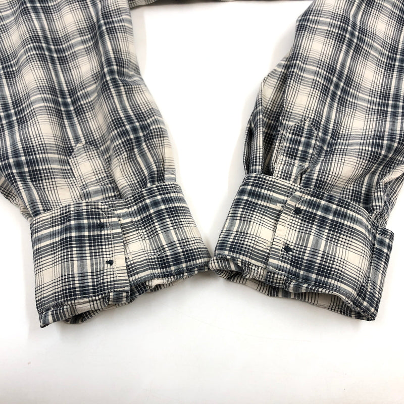 【現状渡し品】【メンズ】 WOLVERINE ウルヴァリン L/S CHECK BD SHIRT 長袖チェックシャツ ボタンダウン カジュアルシャツ トップス 146-260711-hn-07-fur サイズ：XL カラー：ブルー系/ホワイト 万代Net店
