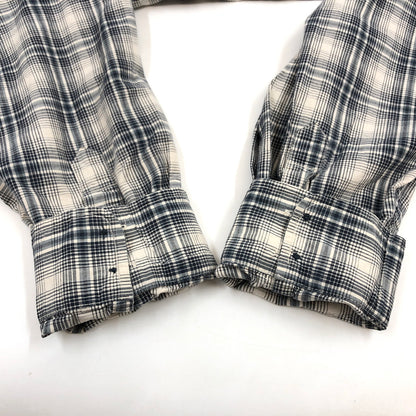 【現状渡し品】【メンズ】 WOLVERINE ウルヴァリン L/S CHECK BD SHIRT 長袖チェックシャツ ボタンダウン カジュアルシャツ トップス 146-260711-hn-07-fur サイズ：XL カラー：ブルー系/ホワイト 万代Net店