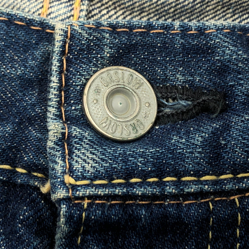 【中古品】【メンズ】 ORSLOW オアスロウ STRAIGHT DENIM PANTS ストレートデニムパンツ ボトムス 156-260712-hn-02-fur サイズ：2 カラー：インディゴ 万代Net店