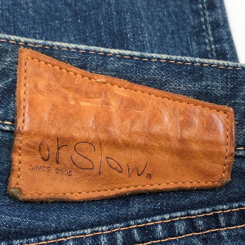 【中古品】【メンズ】 ORSLOW オアスロウ STRAIGHT DENIM PANTS ストレートデニムパンツ ボトムス 156-260712-hn-02-fur サイズ：2 カラー：インディゴ 万代Net店
