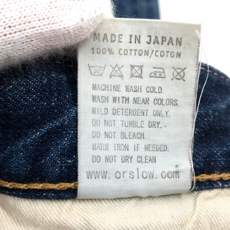 【中古品】【メンズ】 ORSLOW オアスロウ STRAIGHT DENIM PANTS ストレートデニムパンツ ボトムス 156-260712-hn-02-fur サイズ：2 カラー：インディゴ 万代Net店