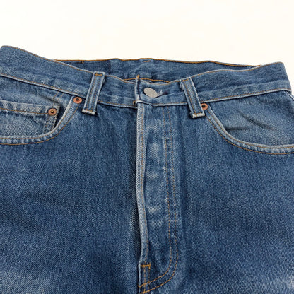 【中古品】【メンズ】 LEVI'S リーバイス SMALL-E BUTTON FLY 80S 501XX DENIM PANTS 501-0000 刻印522 89年製 スモールe ボタンフライ デニムパンツ ボトムス 157-260423-hn-01-fur サイズ：W30 L34 カラー：インディゴ 万代Net店
