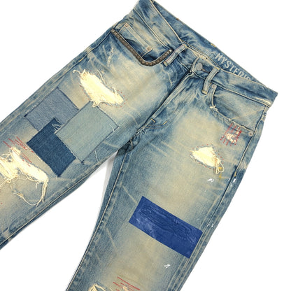 【中古品】【メンズ】 HYSTERIC GLAMOUR ヒステリックグラマー TAPERED DENIM 0261AP09 BPR加工 テーパードデニム デニムパンツ ボトムス 151-261005-hn-04-fur サイズ：28 カラー：インディゴ 万代Net店