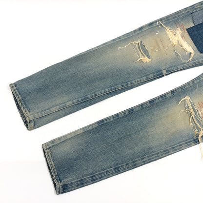 【中古品】【メンズ】 HYSTERIC GLAMOUR ヒステリックグラマー TAPERED DENIM 0261AP09 BPR加工 テーパードデニム デニムパンツ ボトムス 151-261005-hn-04-fur サイズ：28 カラー：インディゴ 万代Net店