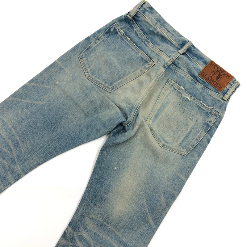 【中古品】【メンズ】 HYSTERIC GLAMOUR ヒステリックグラマー TAPERED DENIM 0261AP09 BPR加工 テーパードデニム デニムパンツ ボトムス 151-261005-hn-04-fur サイズ：28 カラー：インディゴ 万代Net店
