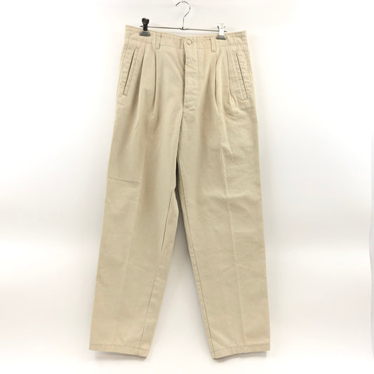【中古品】【メンズ】 BILL KAISERMAN ビル・カイザーマン TUCK COTTON PANTS タックコットンパンツ ボトムス 157-260712-hn-05-fur サイズ：46 カラー：ベージュ系 万代Net店