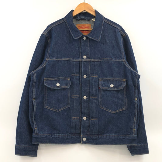 【中古品】【メンズ】 LEVI'S リーバイス RELAXED 2ND DENIM JACKET A7632-0000 リラックス セカンド デニムジャケット アウター 147-261005-hn-05-fur サイズ：L カラー：インディゴ 万代Net店