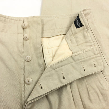 【中古品】【メンズ】 BILL KAISERMAN ビル・カイザーマン TUCK COTTON PANTS タックコットンパンツ ボトムス 157-260712-hn-05-fur サイズ：46 カラー：ベージュ系 万代Net店