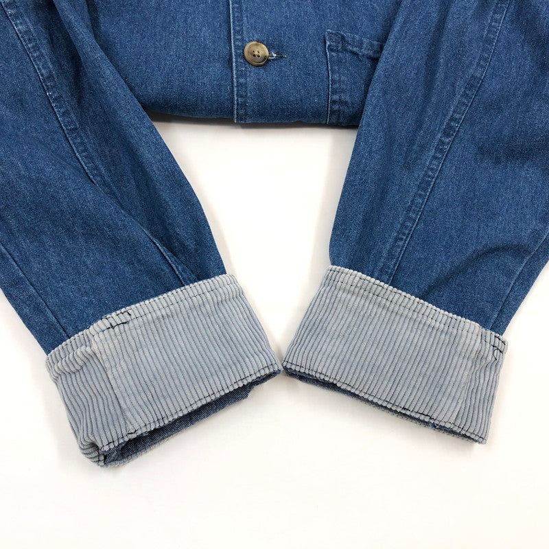 【中古品】【メンズ】 LAND'S END ランズエンド DENIM COVERALL デニムカバーオール ジャケット アウター 146-260423-hn-02-fur サイズ：L カラー：インディゴ 万代Net店