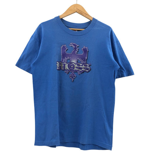 【中古品】【メンズ】 Anvil アンヴィル MOSS FIRE BIRD PRINT S/S TEE ファイアバード プリント 半袖Tシャツ ヴィンテージ トップス 146-260423-hn-03-fur サイズ：L カラー：ブルー 万代Net店
