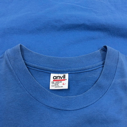 【中古品】【メンズ】 Anvil アンヴィル MOSS FIRE BIRD PRINT S/S TEE ファイアバード プリント 半袖Tシャツ ヴィンテージ トップス 146-260423-hn-03-fur サイズ：L カラー：ブルー 万代Net店